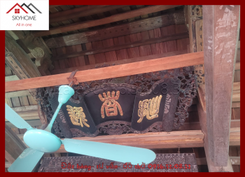 Hoành phi câu đối nhà thờ họ Lý chữ Chuyết- Giả- Dật